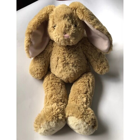 Build a Bear Tan Light Brown BUNNY RABBIT Plush Soft Stuffed Animal Toy Floppy - Picture 1 of 5